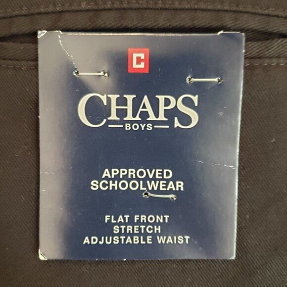 Chaps NWT Boy Approved School Wear Pants Black Size 10 Slim - Picture 7 of 8